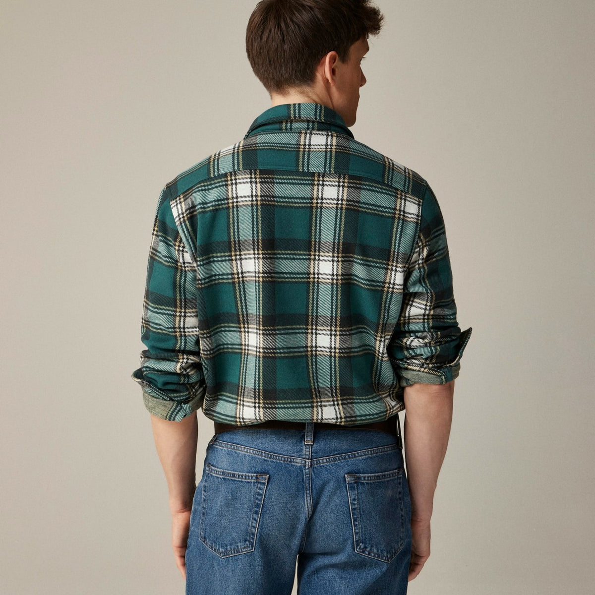 Men Seaboard soft-knit shirt in plaid - J.Crew