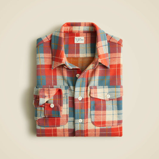 Men Seaboard soft-knit shirt in plaid - J.Crew