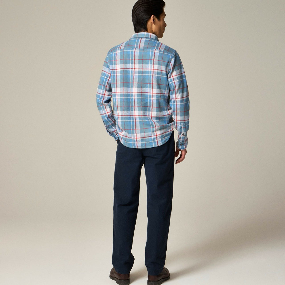 Men Seaboard soft-knit shirt in plaid - J.Crew