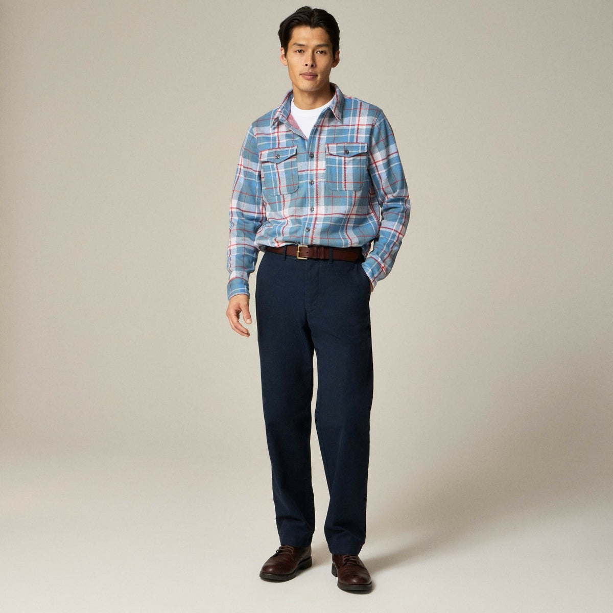 Men Seaboard soft-knit shirt in plaid - J.Crew