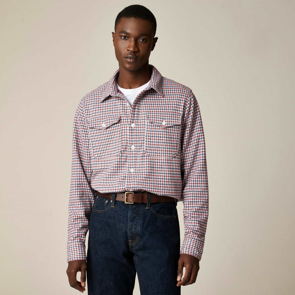 Men Seaboard soft-knit shirt in plaid - J.Crew