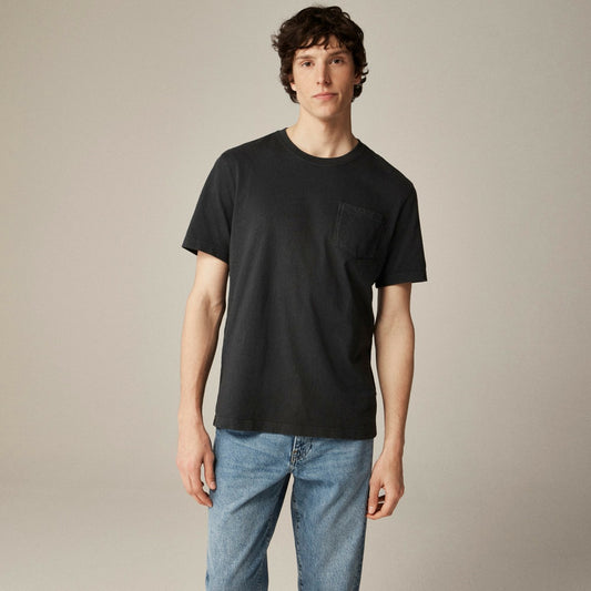 Men Vintage-wash cotton pocket T-shirt - J.Crew