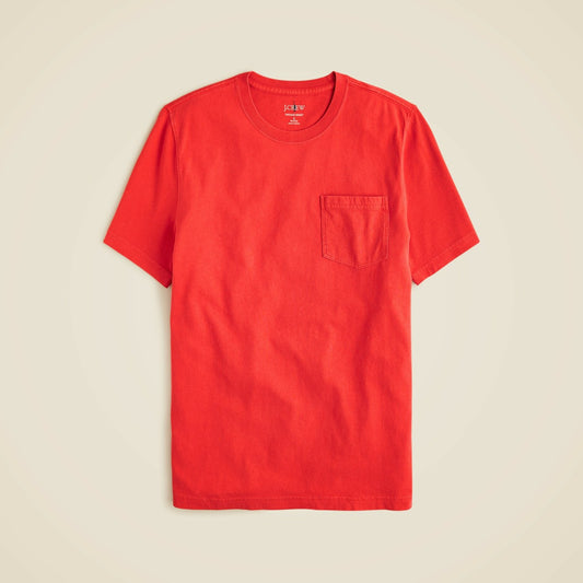 Men Vintage-wash cotton pocket T-shirt - J.Crew