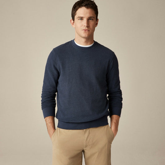 Men Long-sleeve textured sweater-tee - J.Crew