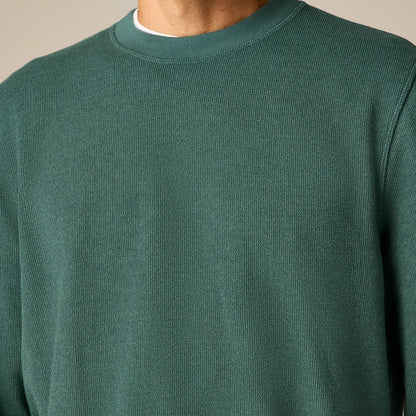 Men Long-sleeve textured sweater-tee - J.Crew