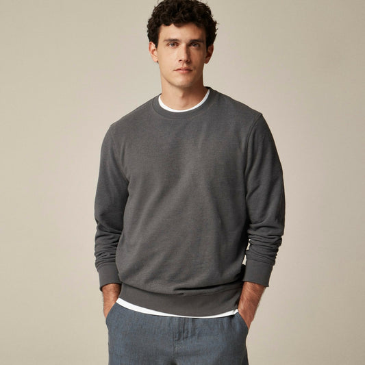 Men Long-sleeve textured sweater-tee - J.Crew