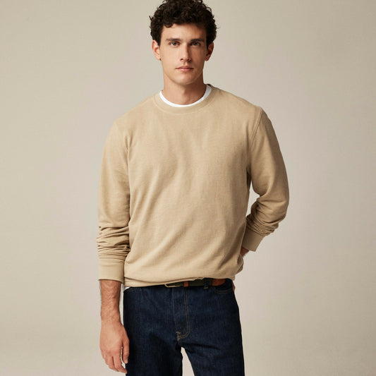 Men Long-sleeve textured sweater-tee - J.Crew