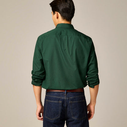 Men Secret Wash cotton poplin shirt - J.Crew