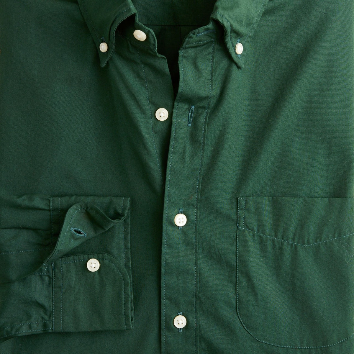 Men Secret Wash cotton poplin shirt - J.Crew