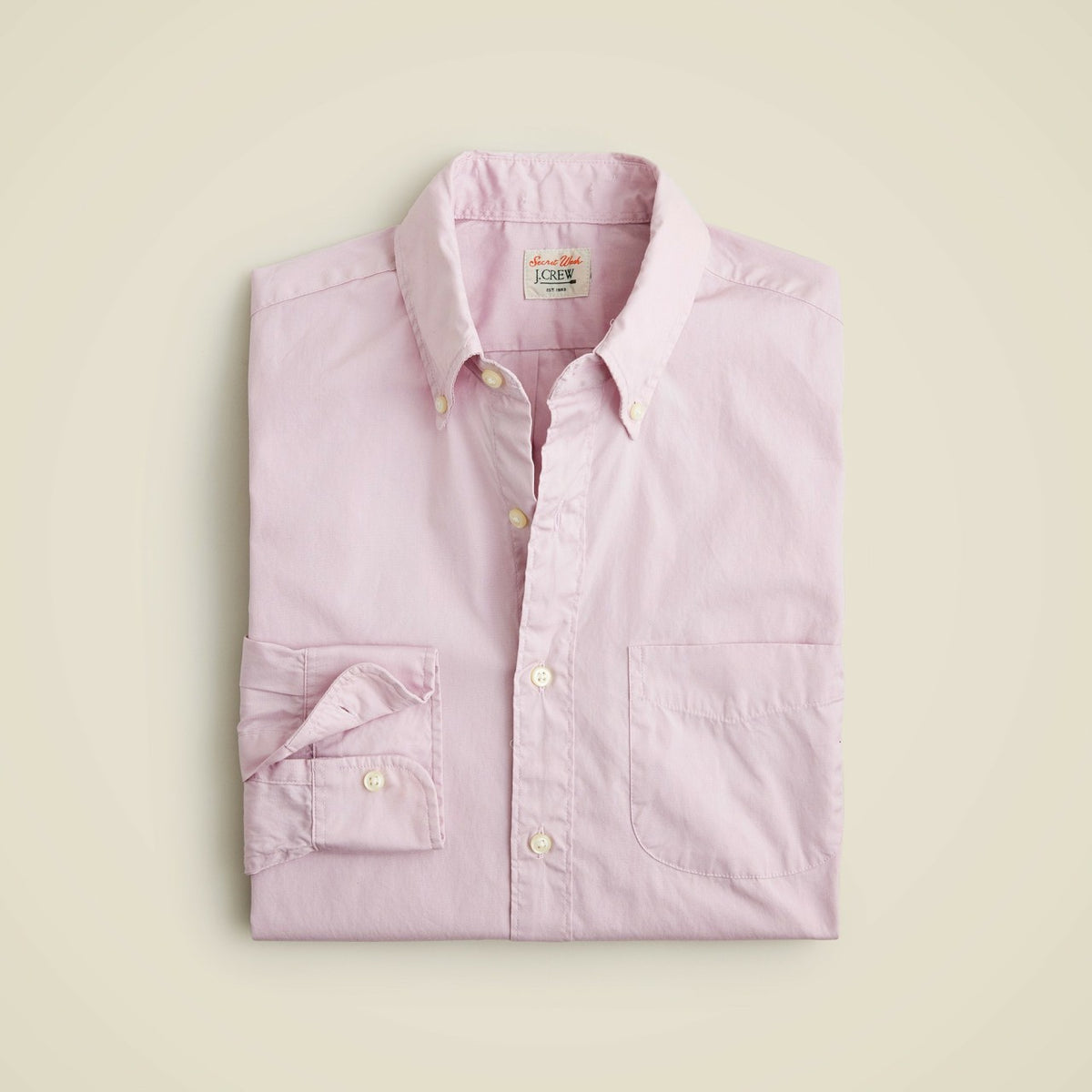 Men Secret Wash cotton poplin shirt - J.Crew