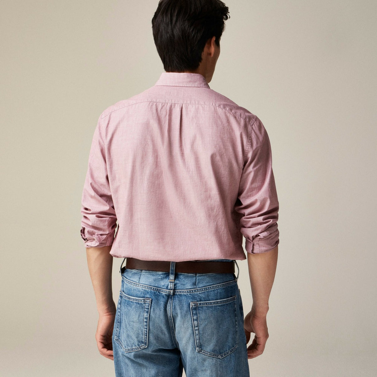 Men Secret Wash cotton poplin shirt - J.Crew