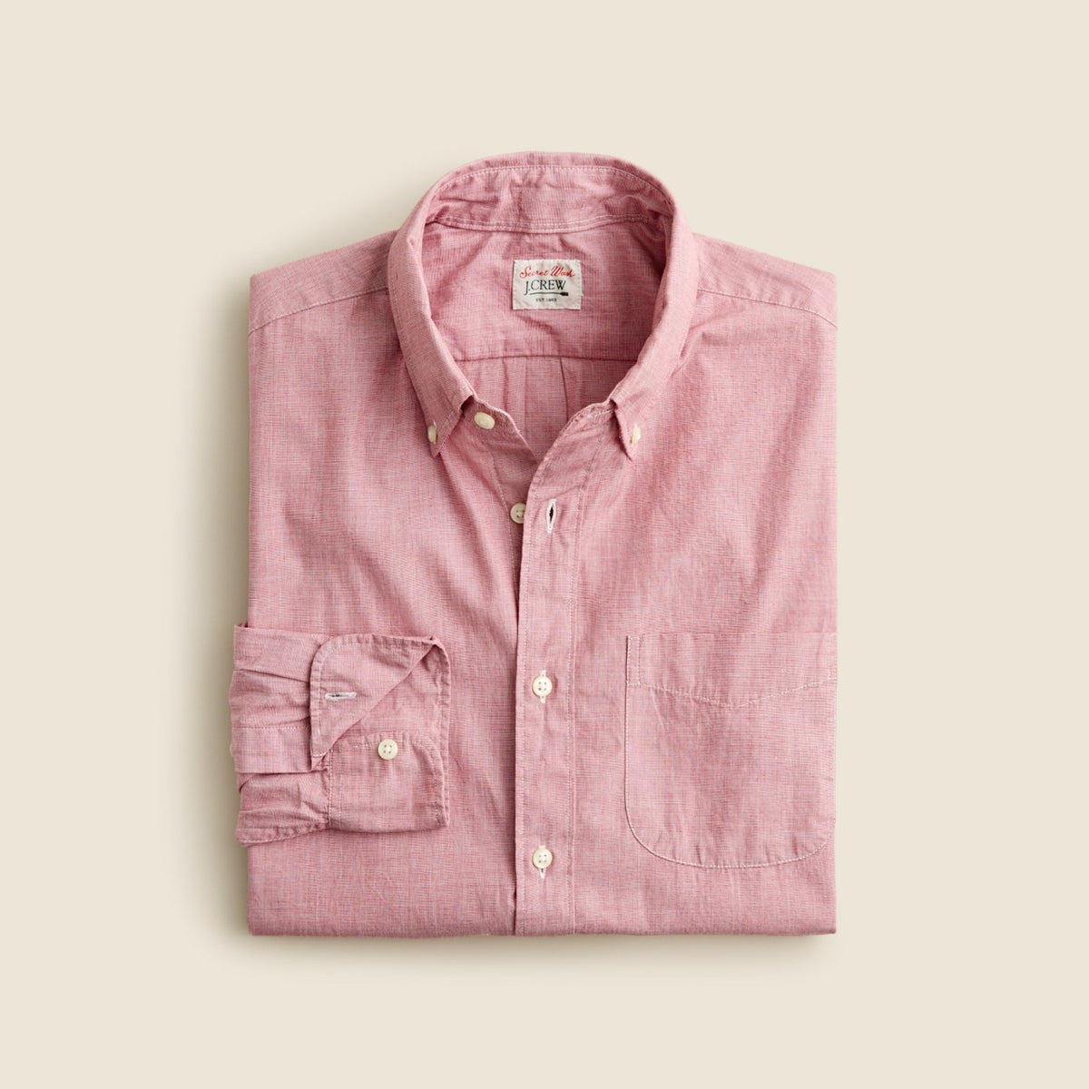 Men Secret Wash cotton poplin shirt - J.Crew