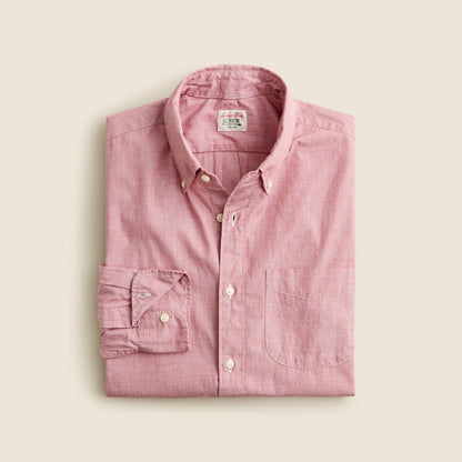 Men Secret Wash cotton poplin shirt - J.Crew