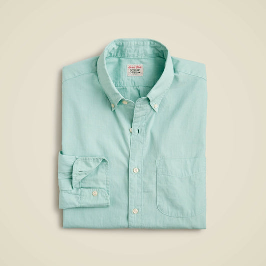 Men Secret Wash cotton poplin shirt - J.Crew