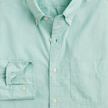 Men Secret Wash cotton poplin shirt - J.Crew
