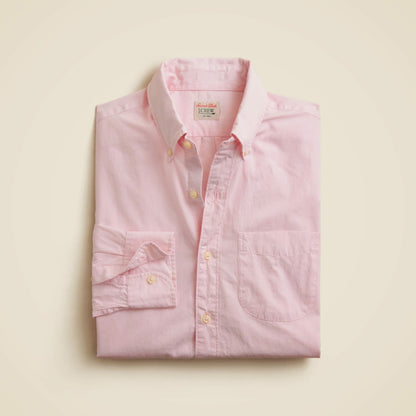 Men Secret Wash cotton poplin shirt - J.Crew