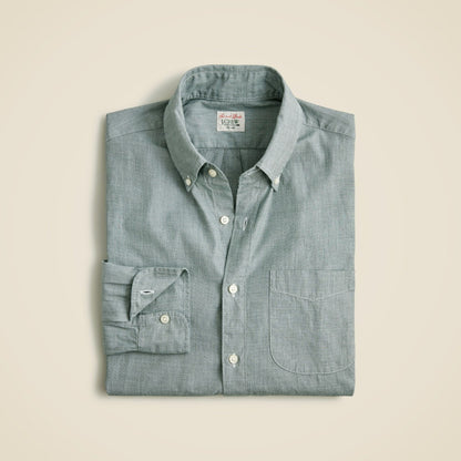 Men Secret Wash cotton poplin shirt - J.Crew