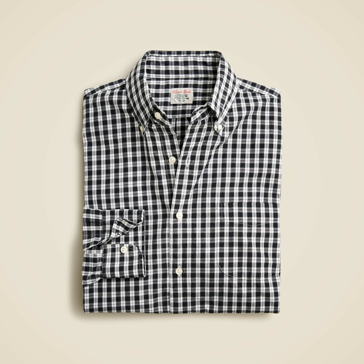 Men Secret Wash cotton poplin shirt - J.Crew