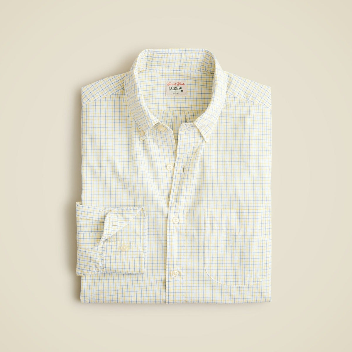 Men Secret Wash cotton poplin shirt - J.Crew