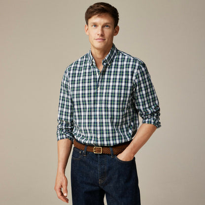 Men Secret Wash cotton poplin shirt - J.Crew