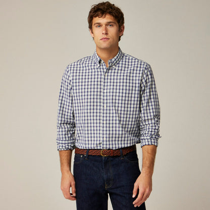 Men Secret Wash cotton poplin shirt - J.Crew