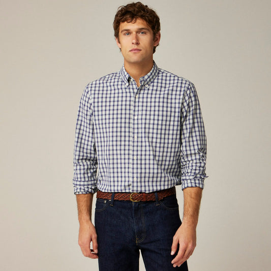 Men Secret Wash cotton poplin shirt - J.Crew
