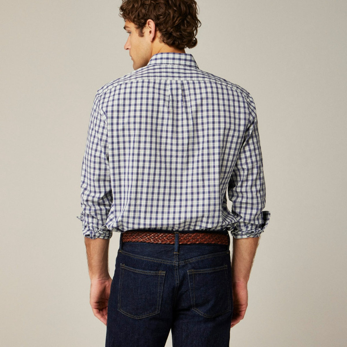 Men Secret Wash cotton poplin shirt - J.Crew