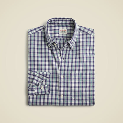 Men Secret Wash cotton poplin shirt - J.Crew