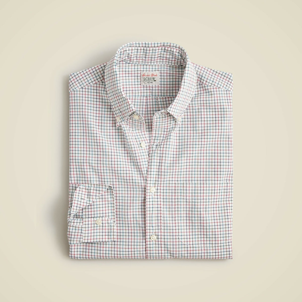 Men Secret Wash cotton poplin shirt - J.Crew