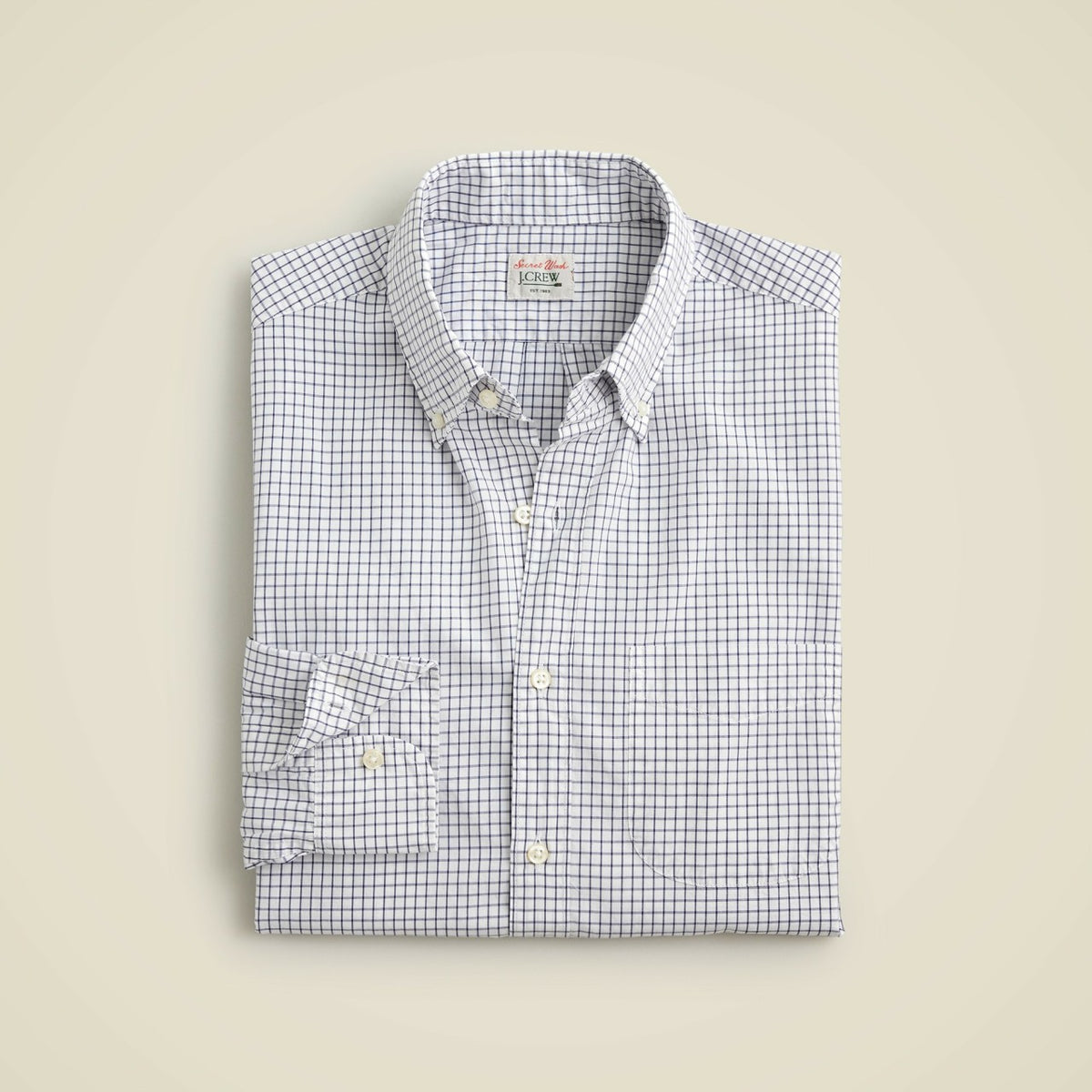 Men Secret Wash cotton poplin shirt - J.Crew