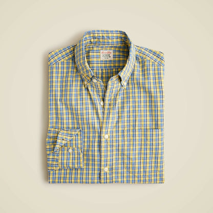 Men Slim Secret Wash cotton poplin shirt - J.Crew