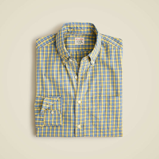 Men Slim Secret Wash cotton poplin shirt - J.Crew