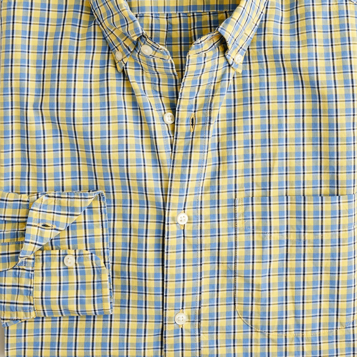 Men Slim Secret Wash cotton poplin shirt - J.Crew