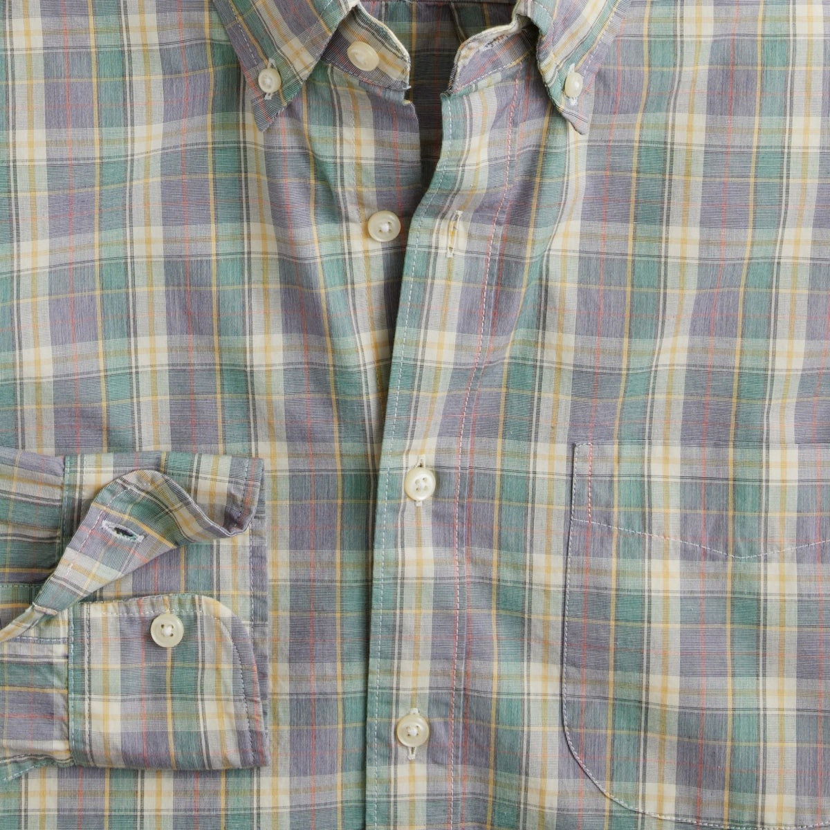 Men Secret Wash cotton poplin shirt - J.Crew