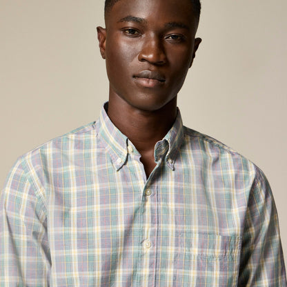 Men Secret Wash cotton poplin shirt - J.Crew