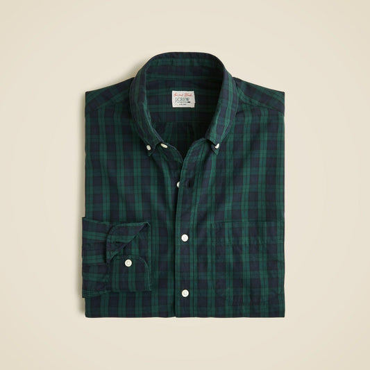 Men Secret Wash cotton poplin shirt - J.Crew