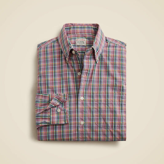 Men Secret Wash cotton poplin shirt - J.Crew