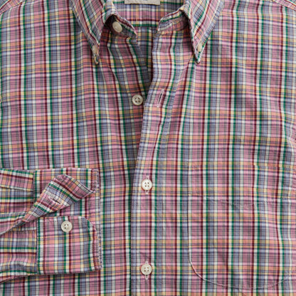 Men Secret Wash cotton poplin shirt - J.Crew