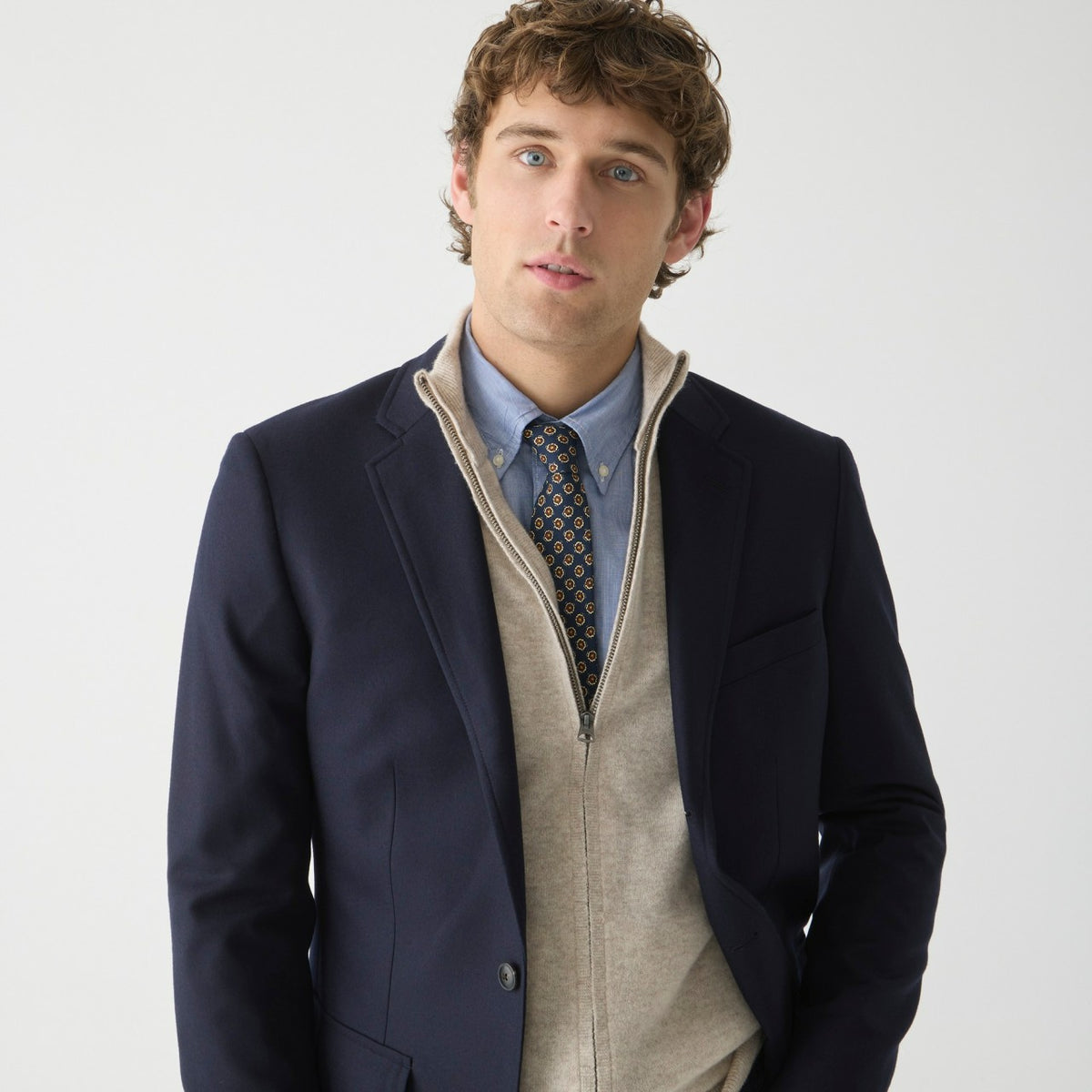 Men Cashmere full-zip sweater - J.Crew
