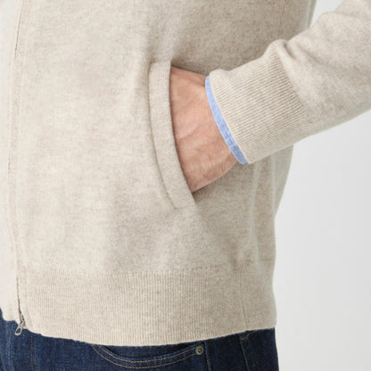 Men Cashmere full-zip sweater - J.Crew