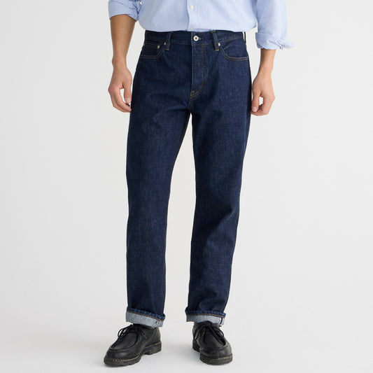 Men Wallace &amp; Barnes straight-fit jean in Japanese selvedge denim - J.Crew