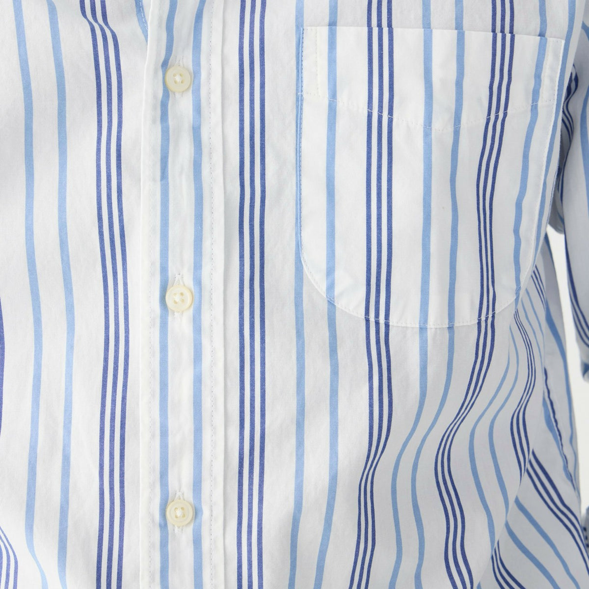 Men Secret Wash cotton poplin shirt in stripe - J.Crew
