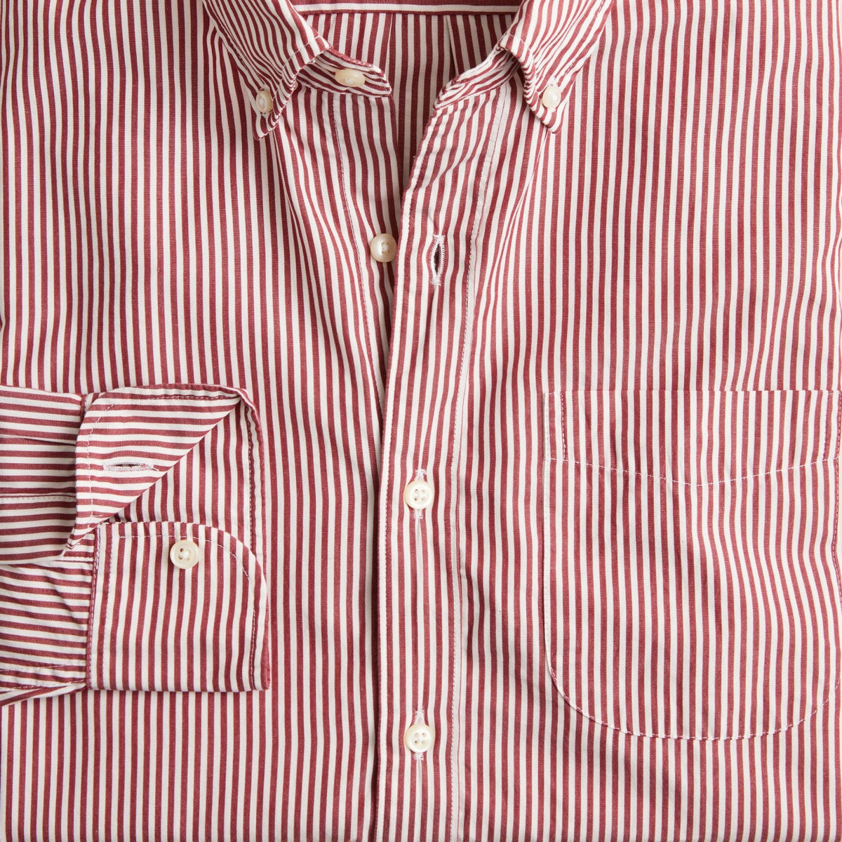 Men Slim Secret Wash cotton poplin shirt in stripe - J.Crew