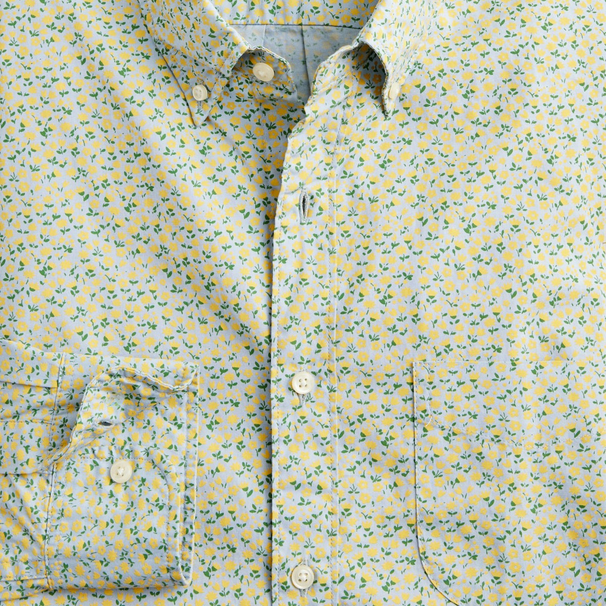 Men Slim Secret Wash cotton poplin shirt in print - J.Crew