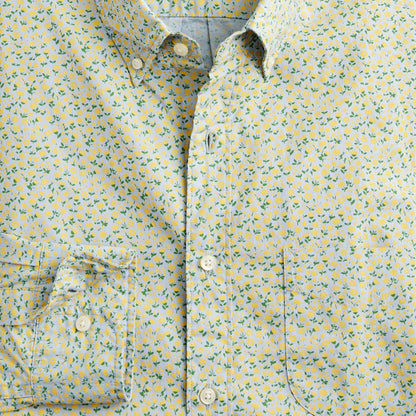 Men Slim Secret Wash cotton poplin shirt in print - J.Crew