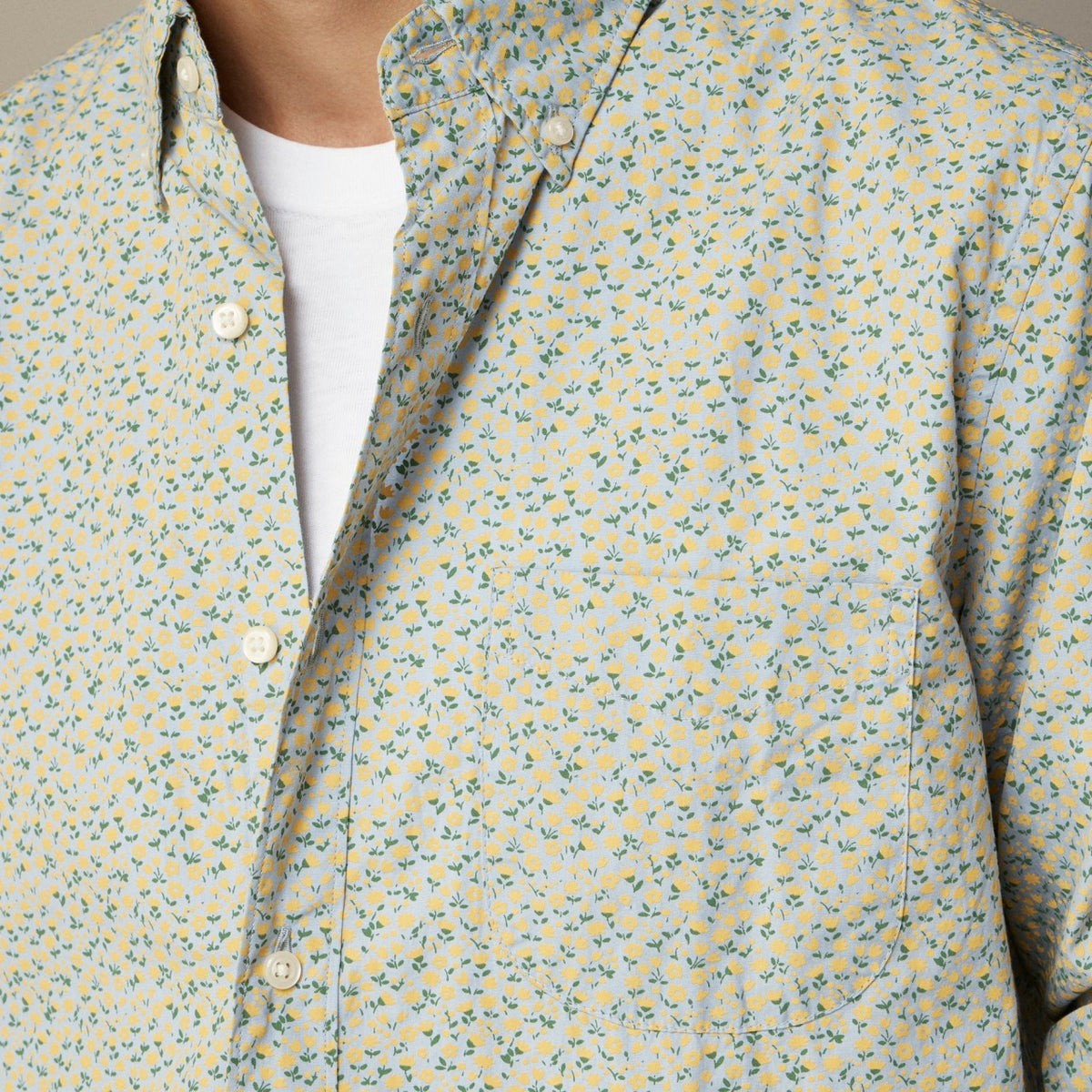 Men Slim Secret Wash cotton poplin shirt in print - J.Crew