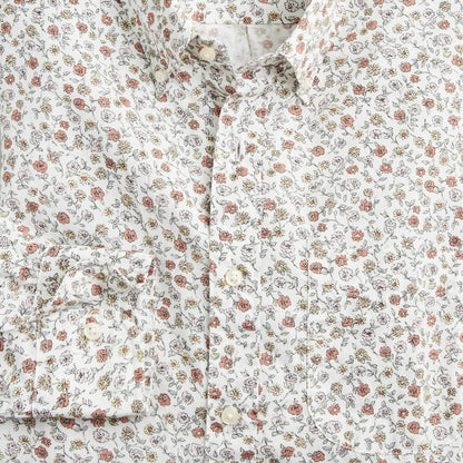 Men Secret Wash cotton poplin shirt in print - J.Crew