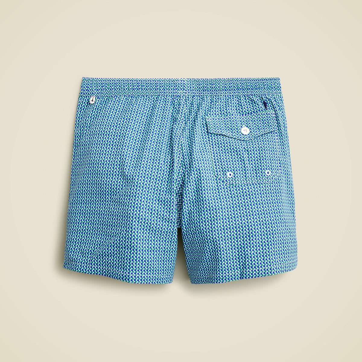 Men 6" stretch swim trunk in print with ECONYL&reg; nylon - J.Crew