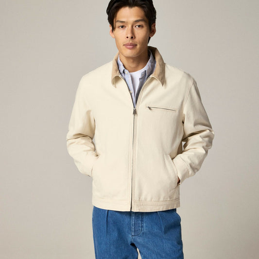 Men Wallace &amp; Barnes lightweight canvas work jacket - J.Crew
