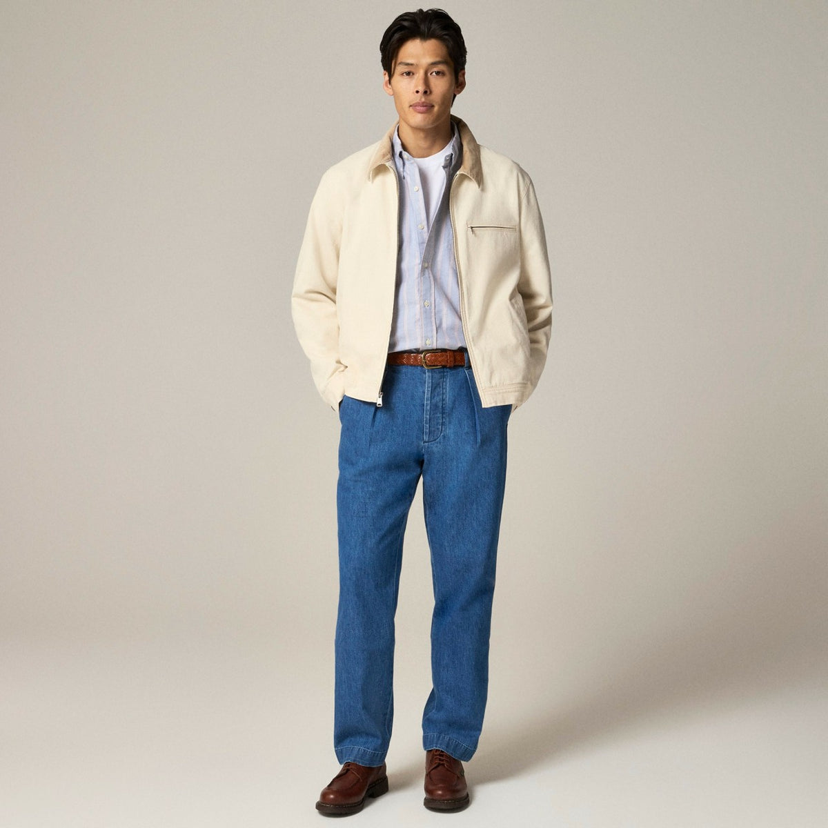 Men Wallace &amp; Barnes lightweight canvas work jacket - J.Crew